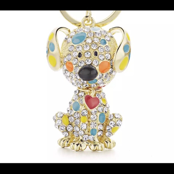 Accessories - Crystal Dog Keychain